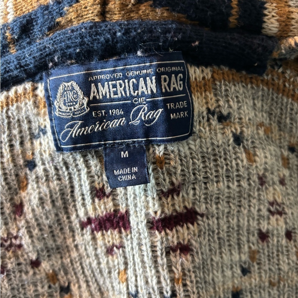 American Rag Multicolor Knit Sweater Cardigan - Picture 6 of 6